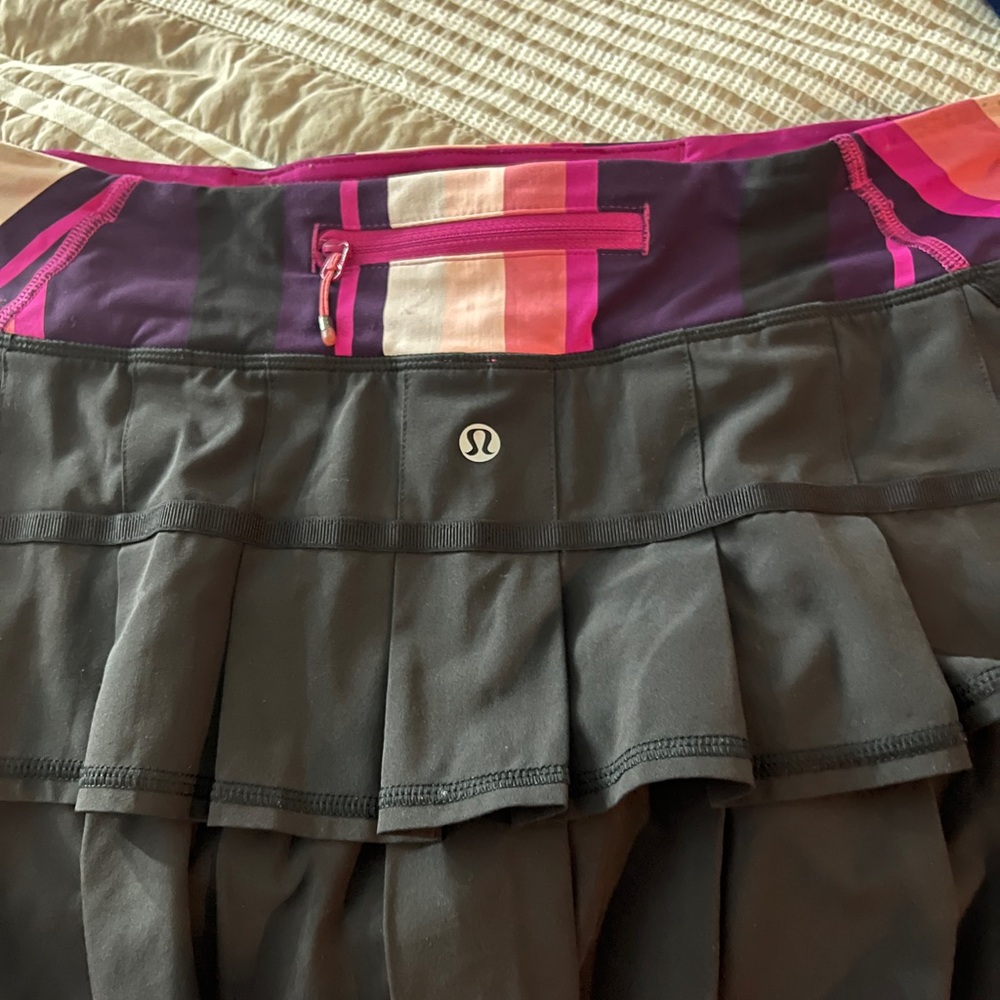 lululemon athletica Gray Skater Mini Skirt